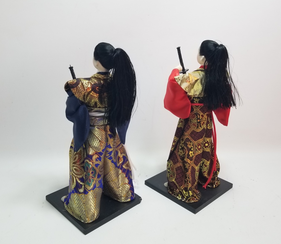 İKİ ADET JAPON SAVAŞIÇISI GÖRSELLİ MASAÜSTÜ OBJE