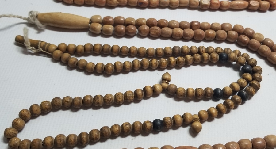 TESPİH AĞACINDAN YAPILMIŞ 4 ADET OSMANLI DÖNEMİ NAMAZ TESPİHİ