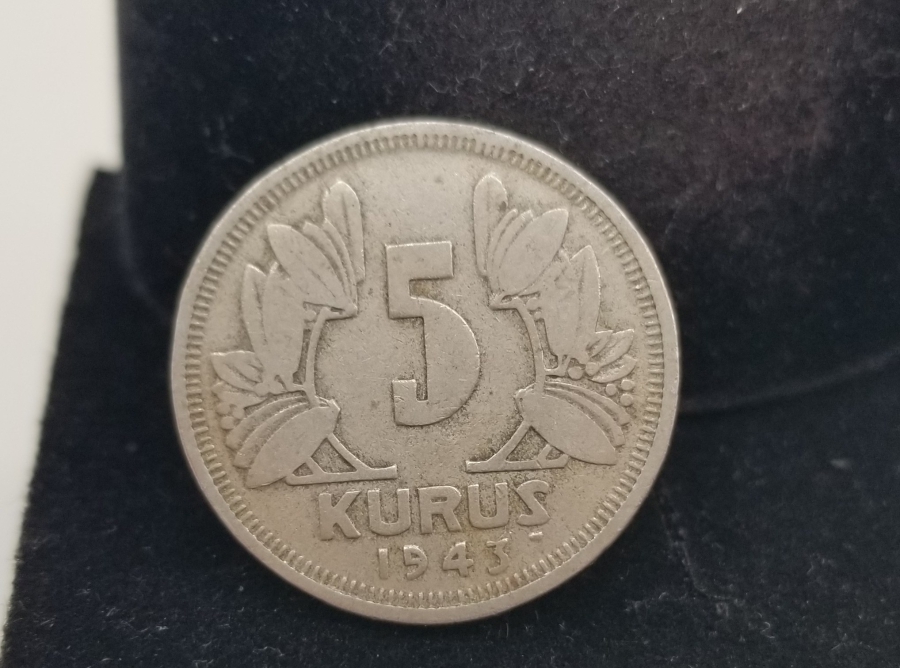 1943 YILI KOLEKSİYONLUK 5 KURUŞ