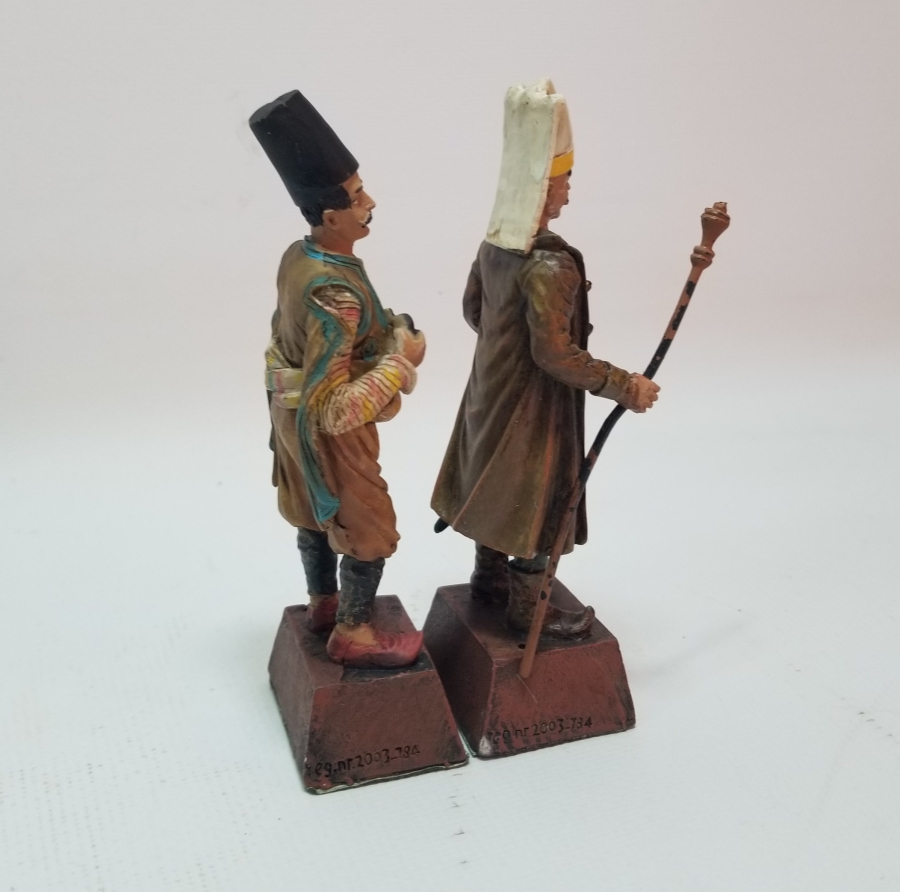 2 ADET DEKORATİF HUMBARACI VE YENİÇERİ FİGÜRÜ