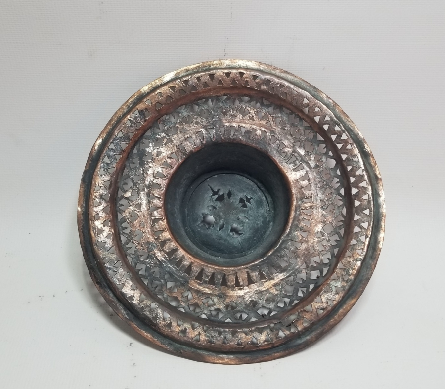TESTERE İŞÇİLİKLİ OSMANLI DÖNEMİ BAKIR LENGER SÜZGECİ