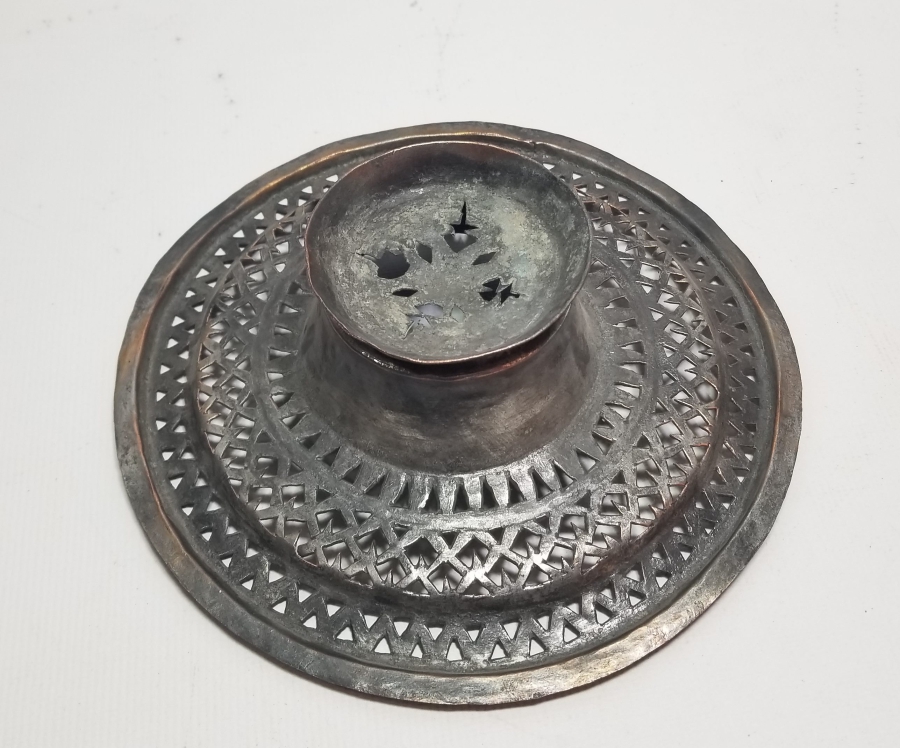 TESTERE İŞÇİLİKLİ OSMANLI DÖNEMİ BAKIR LENGER SÜZGECİ