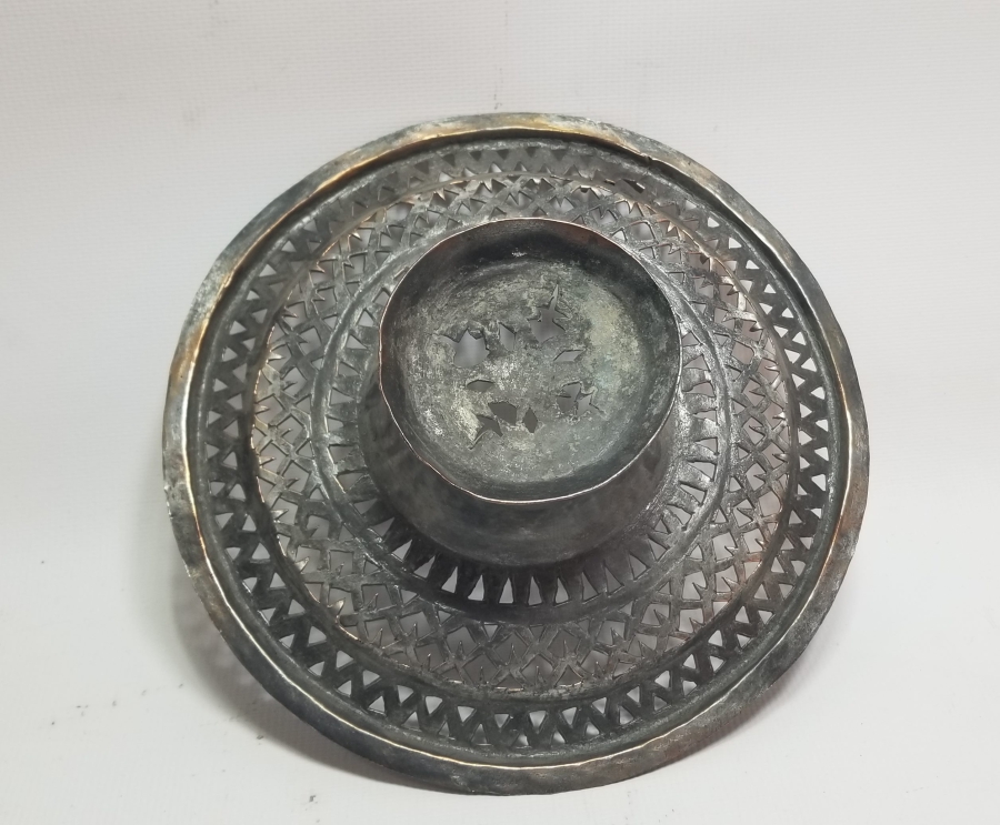 TESTERE İŞÇİLİKLİ OSMANLI DÖNEMİ BAKIR LENGER SÜZGECİ