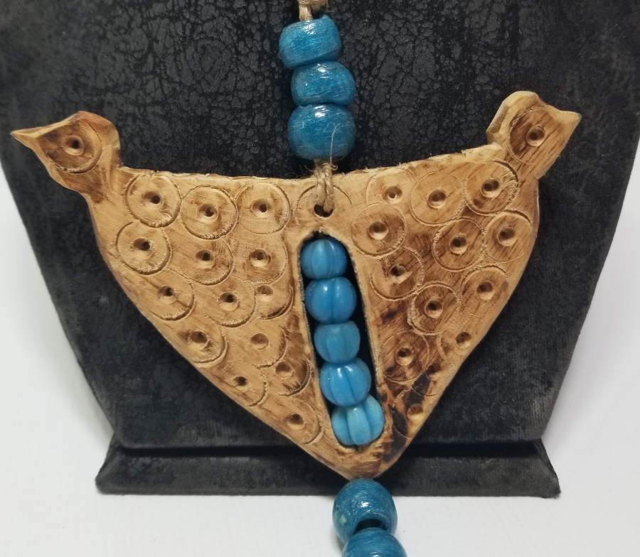 OSMANLI DÖNEMİ EL YAPIMI OPAL BONCUKLU NADİR ŞAMAN KOLYESİ