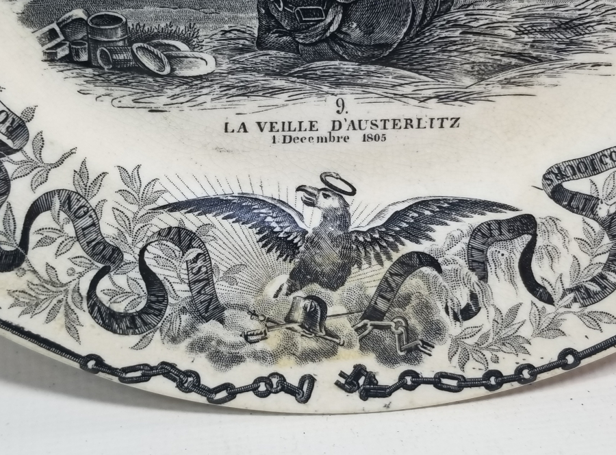 1805 TARİHLİ NAPOLYON BONAPARTE İNSİYALLİ ÇOK NADİR ANTİKA PORSELEN TABAK