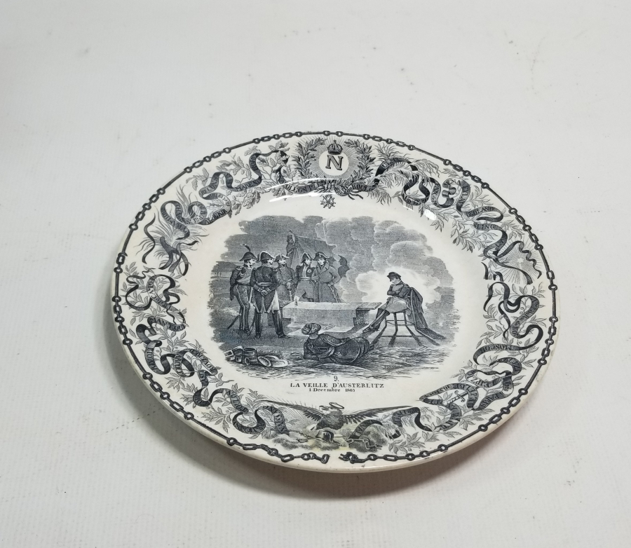 1805 TARİHLİ NAPOLYON BONAPARTE İNSİYALLİ ÇOK NADİR ANTİKA PORSELEN TABAK