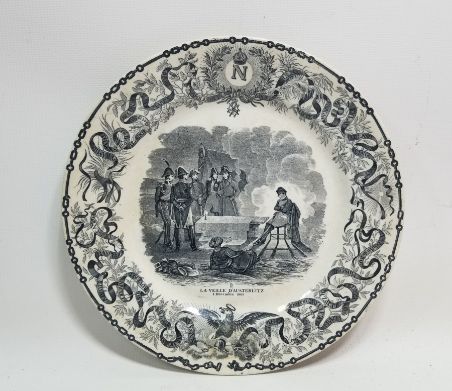1805 TARİHLİ NAPOLYON BONAPARTE İNSİYALLİ ÇOK NADİR ANTİKA PORSELEN TABAK