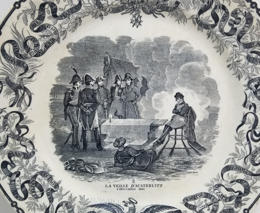 1805 TARİHLİ NAPOLYON BONAPARTE İNSİYALLİ ÇOK NADİR ANTİKA PORSELEN TABAK