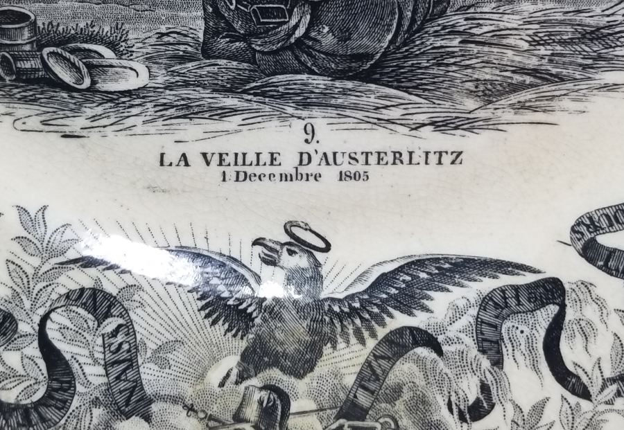 1805 TARİHLİ NAPOLYON BONAPARTE İNSİYALLİ ÇOK NADİR ANTİKA PORSELEN TABAK