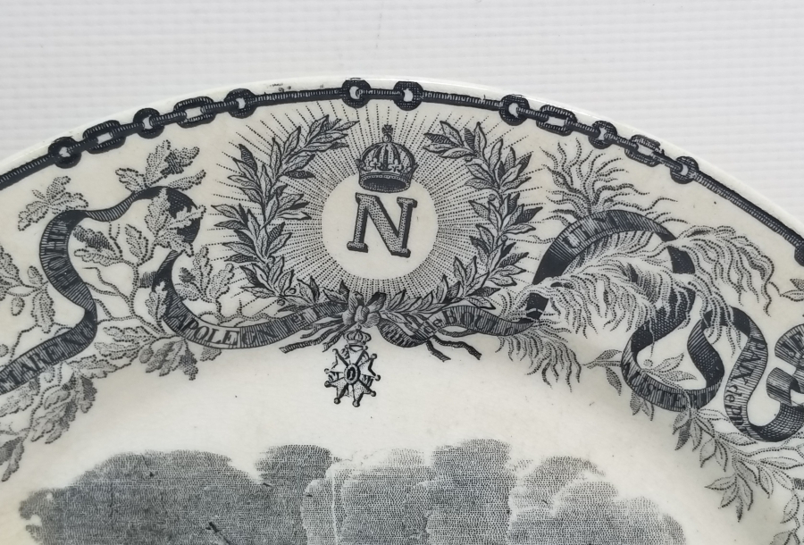 1805 TARİHLİ NAPOLYON BONAPARTE İNSİYALLİ ÇOK NADİR ANTİKA PORSELEN TABAK