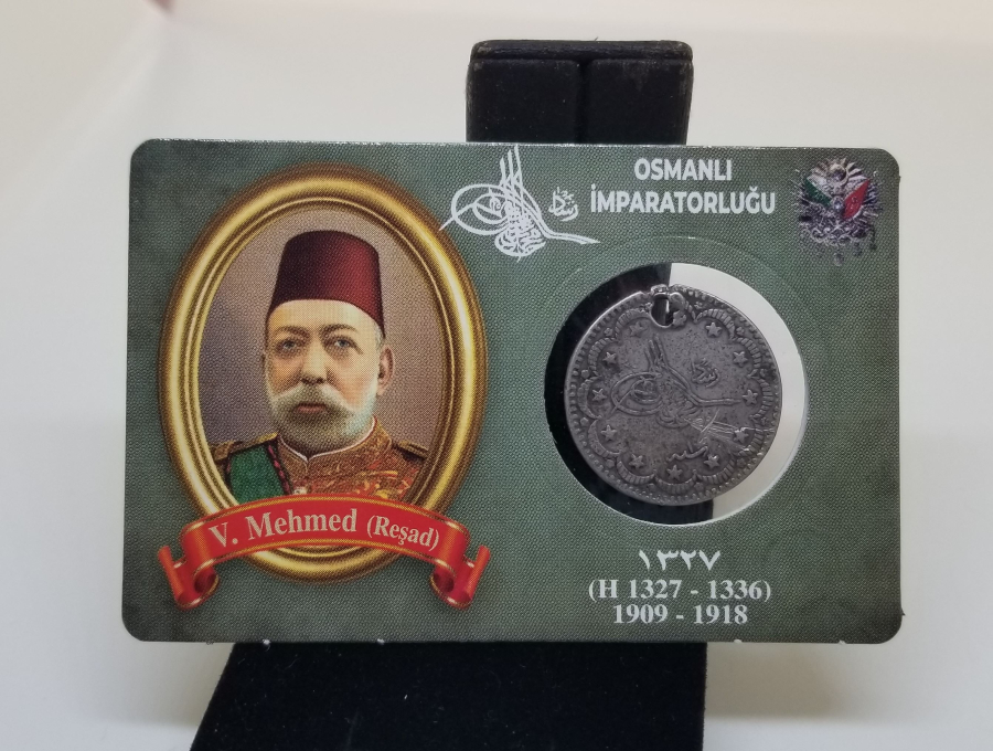SULTAN MEHMET REŞAT HAN DÖNEMİ GÜMÜŞ 5 KURUŞ MECİDİYE