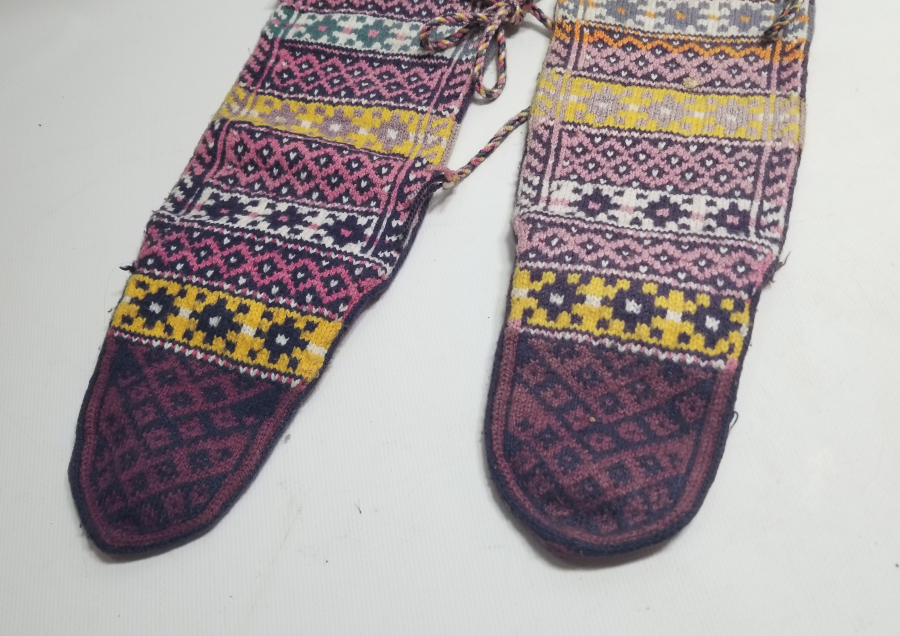 OSMANLI DÖNEMİ EL ÖRME YÖRÜK ÇORABI