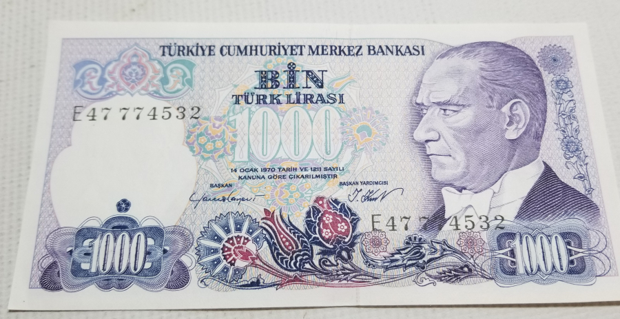 7. EMİSYON 1. TERTİP - 1000 TÜRK LİRASI-