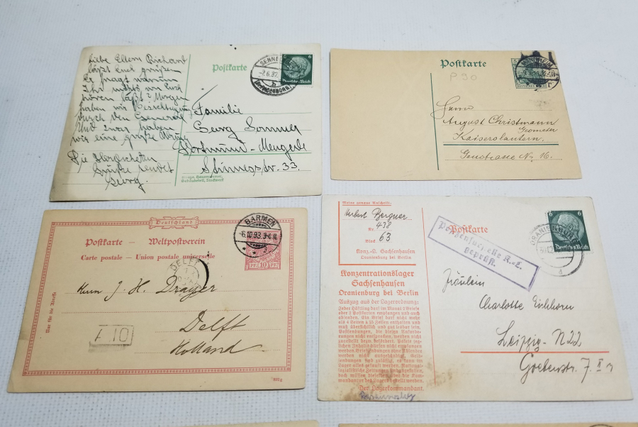 2. DÜNYA SAVAŞI DÖNEMİ POSTADAN GEÇMİŞ ALMAN KARTPOSTAL LOTU