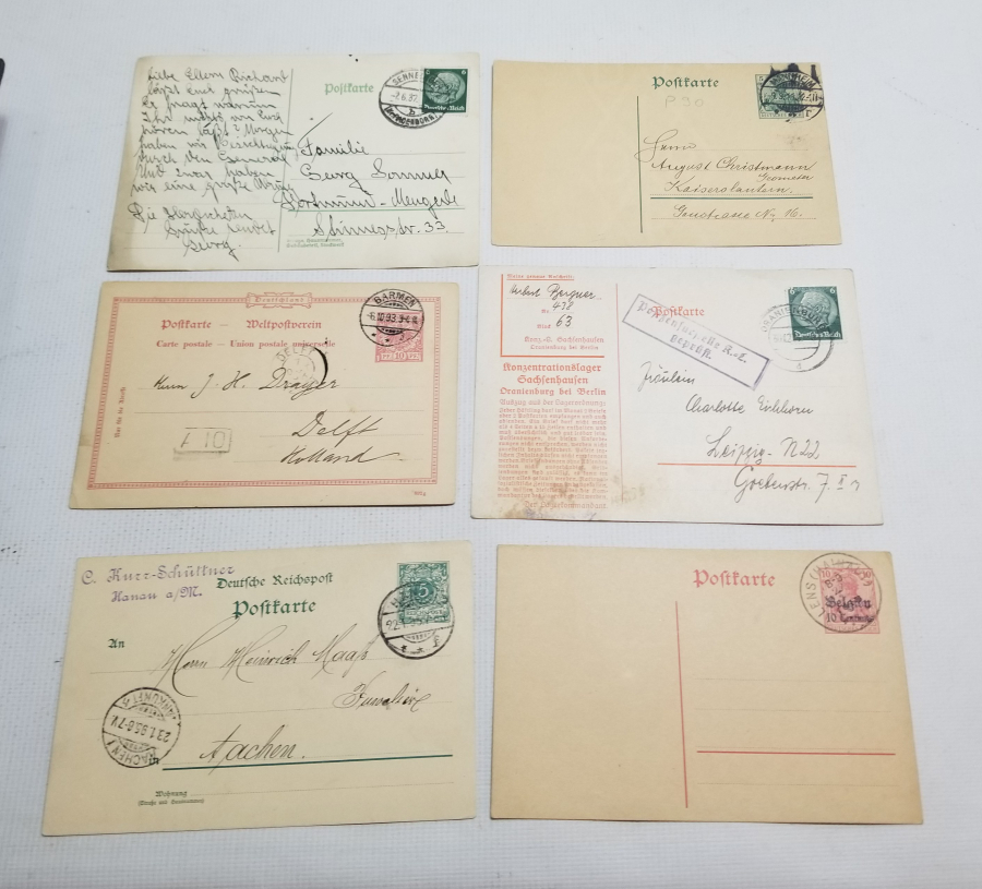2. DÜNYA SAVAŞI DÖNEMİ POSTADAN GEÇMİŞ ALMAN KARTPOSTAL LOTU