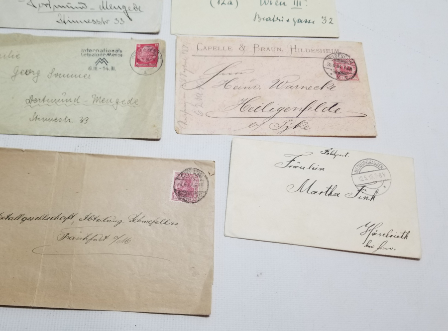 2. DÜNYA SAVAŞI DÖNEMİ POSTADAN GEÇMİŞ ALMAN MEKTUP ZARFI LOTU