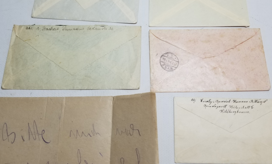 2. DÜNYA SAVAŞI DÖNEMİ POSTADAN GEÇMİŞ ALMAN MEKTUP ZARFI LOTU