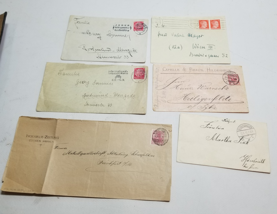 2. DÜNYA SAVAŞI DÖNEMİ POSTADAN GEÇMİŞ ALMAN MEKTUP ZARFI LOTU