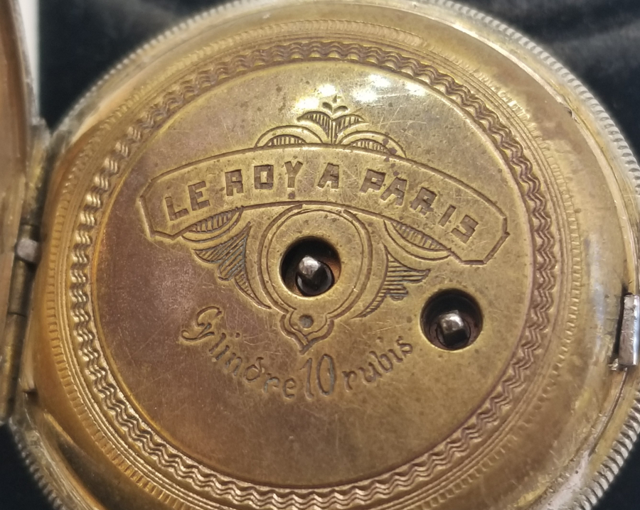 MİNELİ KASALI VE GÜMÜŞ KADRANLI OSMANLI DÖNEMİ LEROY CEP SAATİ