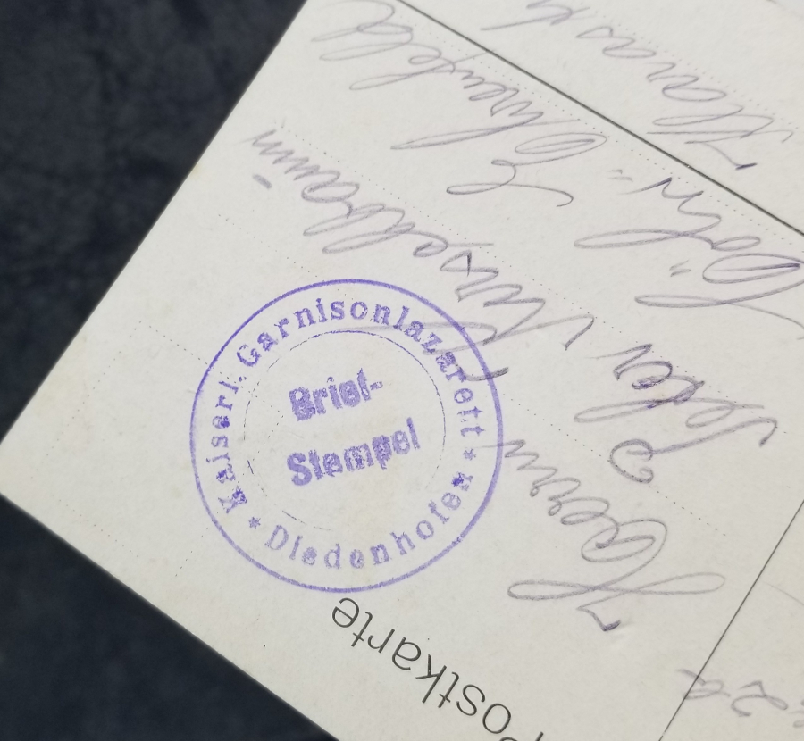 1. DÜNYA SAVAŞI DÖNEMİ POSTADAN GEÇMİŞ ALMAN KARTPOSTAL