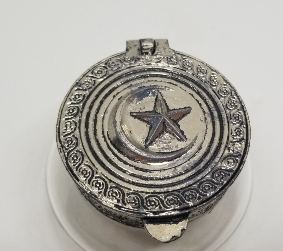 AY YILDIZ KAPAKLI OSMANLI DÖNEMİ NADİR CAM HOKKA