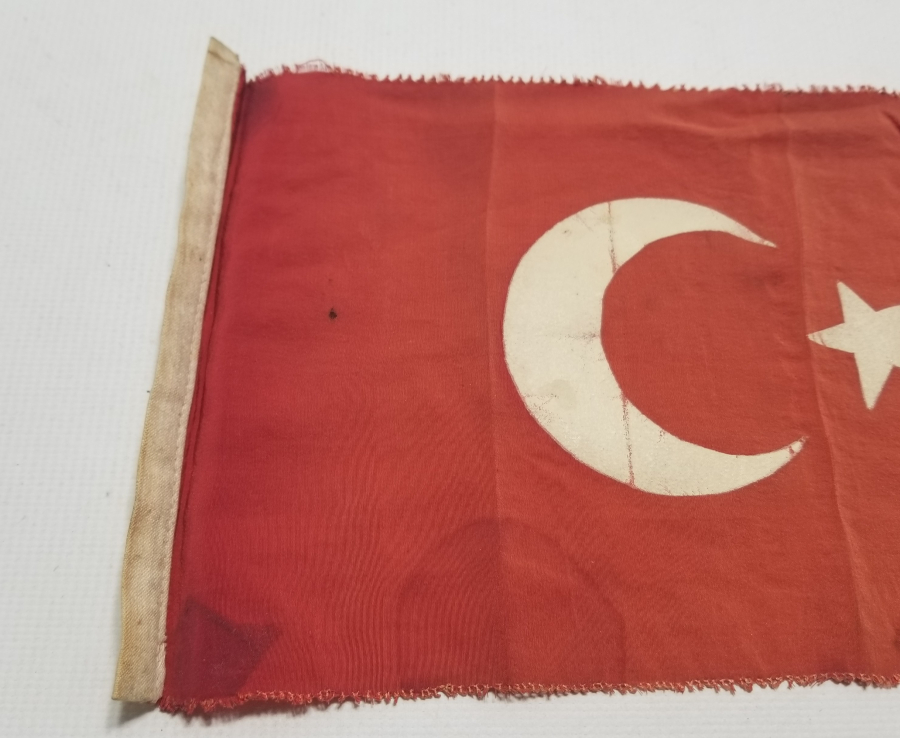 NADİR TİPTE OSMANLI SON DÖNEM İPEK BAYRAK