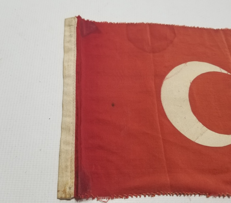 NADİR TİPTE OSMANLI SON DÖNEM İPEK BAYRAK