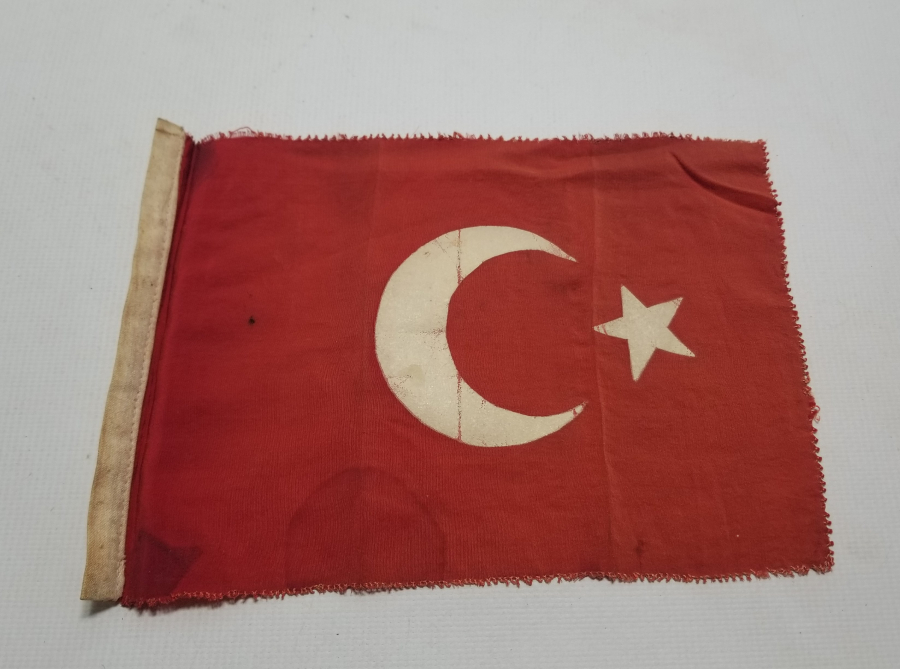 NADİR TİPTE OSMANLI SON DÖNEM İPEK BAYRAK