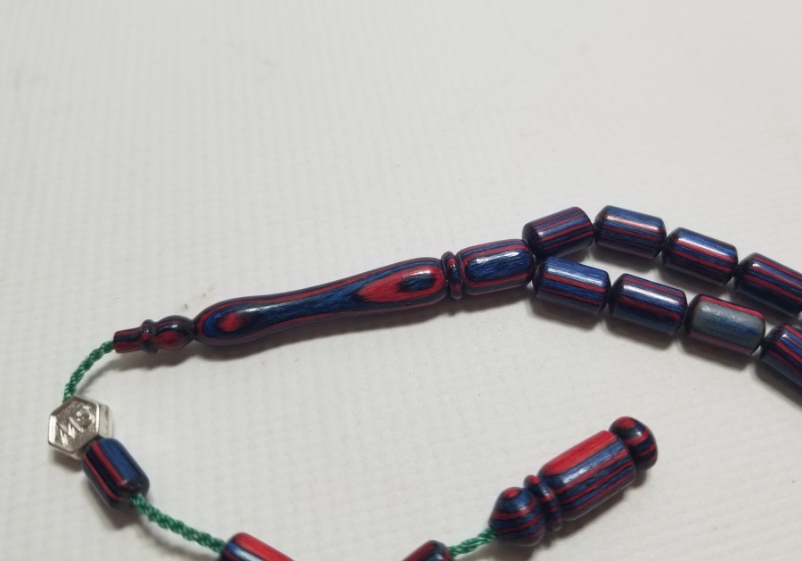 BİLARDO TOPUNDAN YAPILMIŞ USTA DAMGALI 33LÜ TESPİH