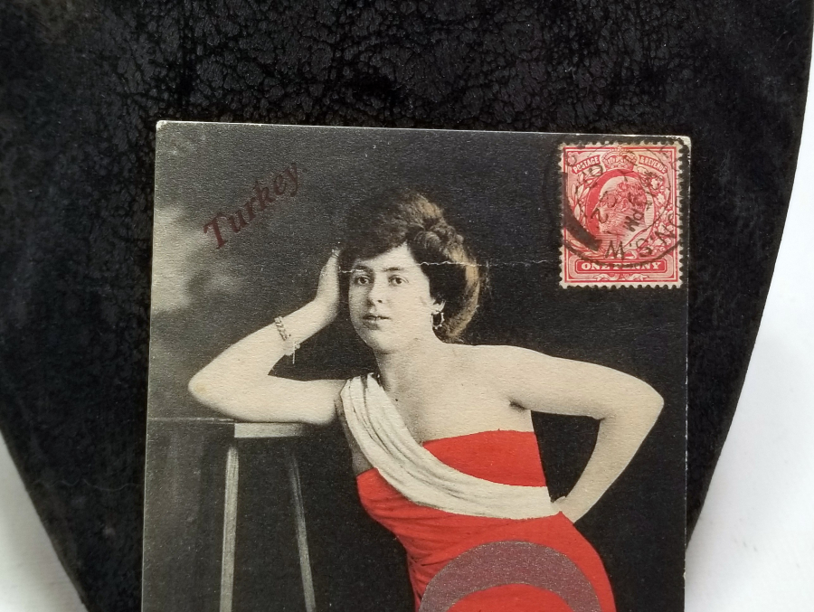 İLK DÜNYA GÜZELİMİZ GÖRSELLİ CUMHURİYET BAŞLARI NADİR KARTPOSTAL