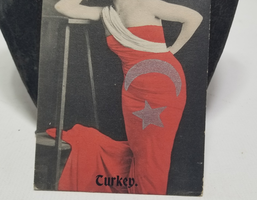 İLK DÜNYA GÜZELİMİZ GÖRSELLİ CUMHURİYET BAŞLARI NADİR KARTPOSTAL