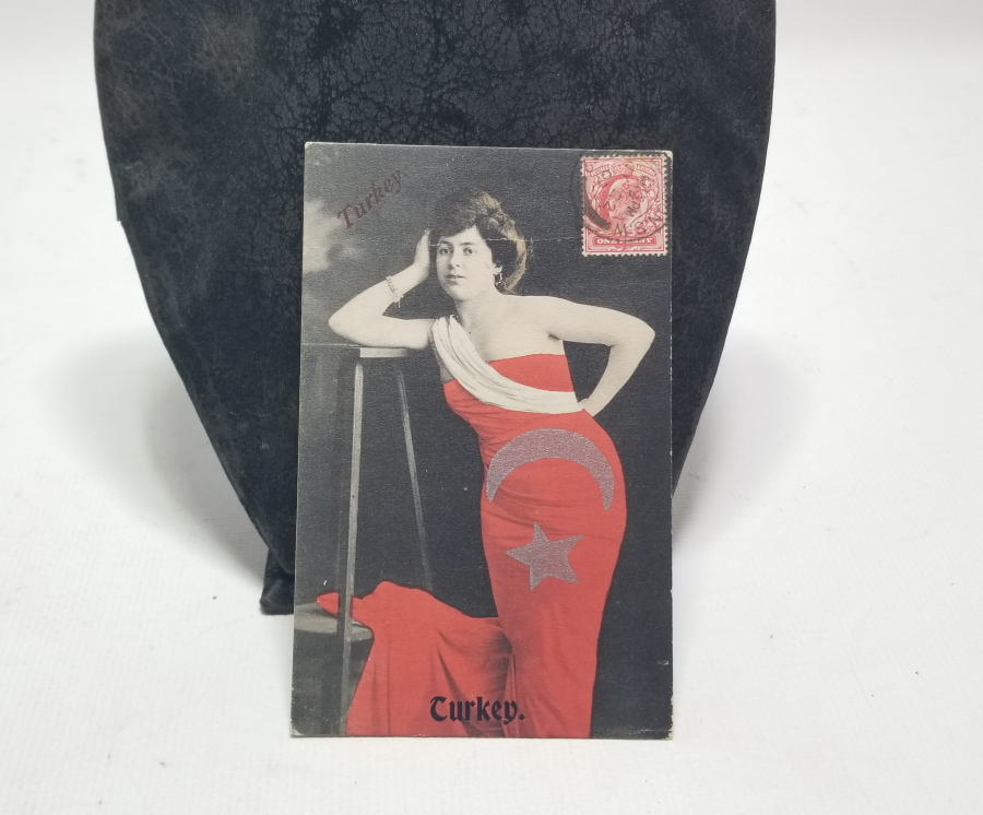 İLK DÜNYA GÜZELİMİZ GÖRSELLİ CUMHURİYET BAŞLARI NADİR KARTPOSTAL