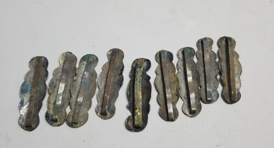 ÜZERİ SAVATLI OSMANLI DÖNEMİ GÜMÜŞ KEMER PARÇALARI