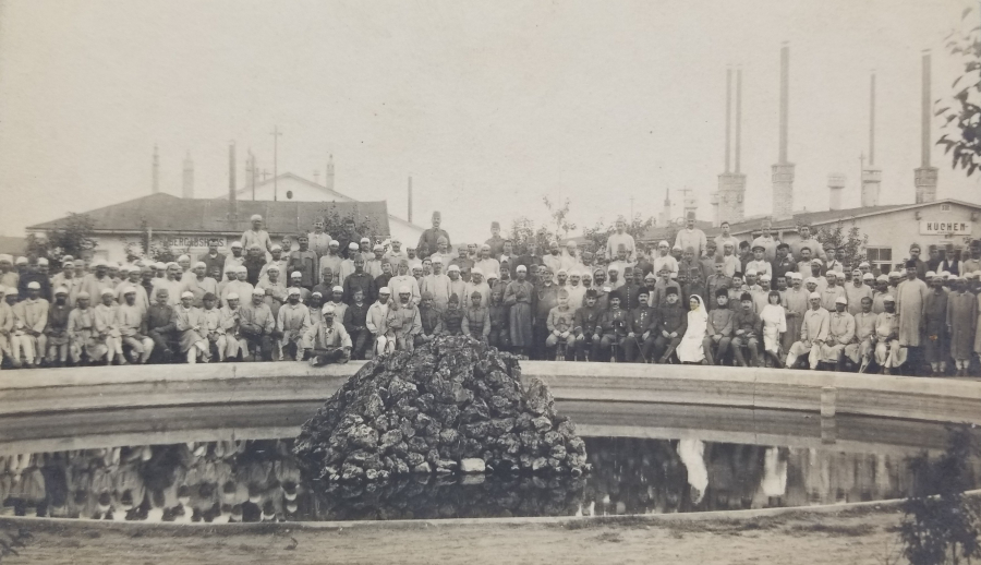 ÜZERİNDE ALMANCA KIŞLA MUTFAĞI YAZILI 1. DÜNYA SAVAŞI DÖNEMİ GALİÇYA CEPHESİ FOTOĞFAF
