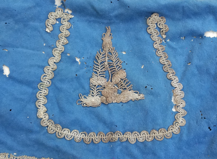 OSMANLI DÖNEMİ SIRMA İŞÇİLİKLİ ÇUHA GELİN CEPKENİ