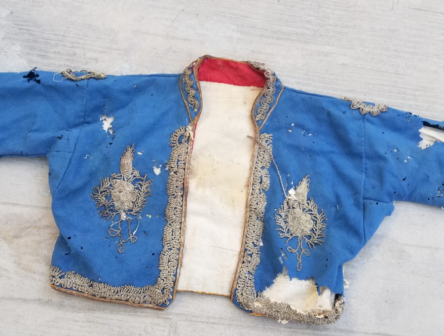 OSMANLI DÖNEMİ SIRMA İŞÇİLİKLİ ÇUHA GELİN CEPKENİ