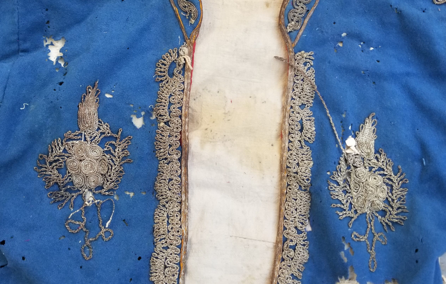 OSMANLI DÖNEMİ SIRMA İŞÇİLİKLİ ÇUHA GELİN CEPKENİ