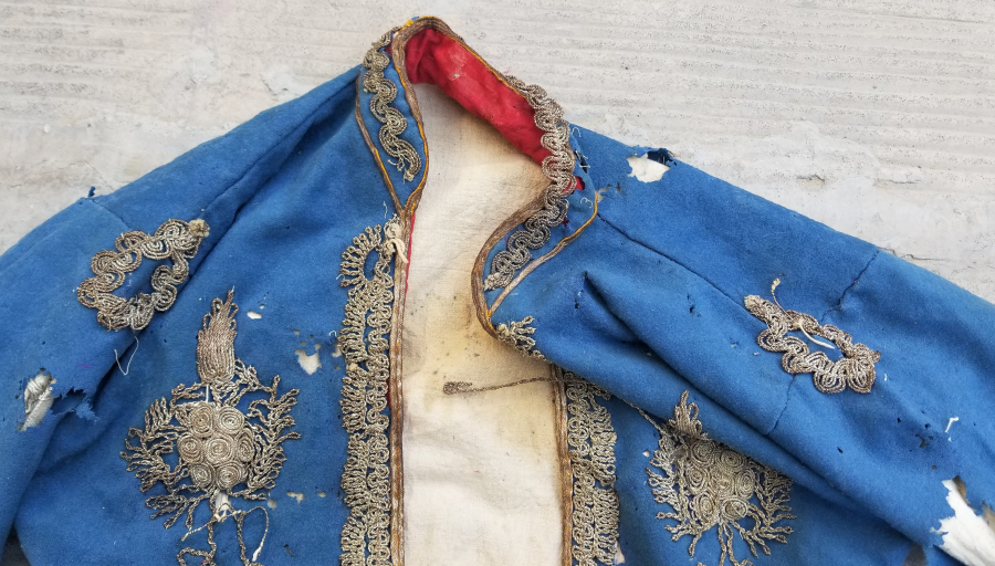 OSMANLI DÖNEMİ SIRMA İŞÇİLİKLİ ÇUHA GELİN CEPKENİ