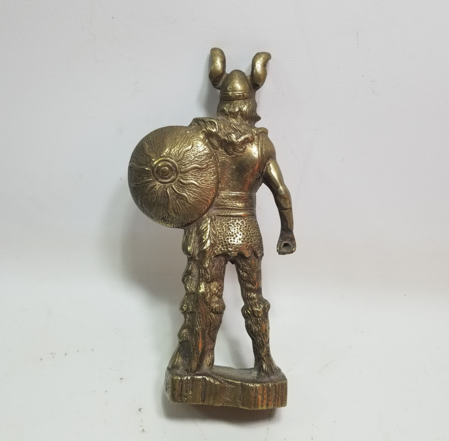 KABARTMA İŞÇİLİKLİ BRONZ DÖKÜM VİKİNG HEYKELİ