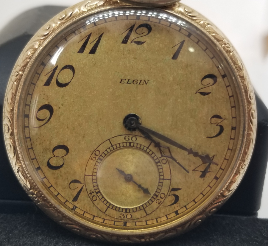 ELGIN MARKA KURMALI ANTİKA CEP SAATİ