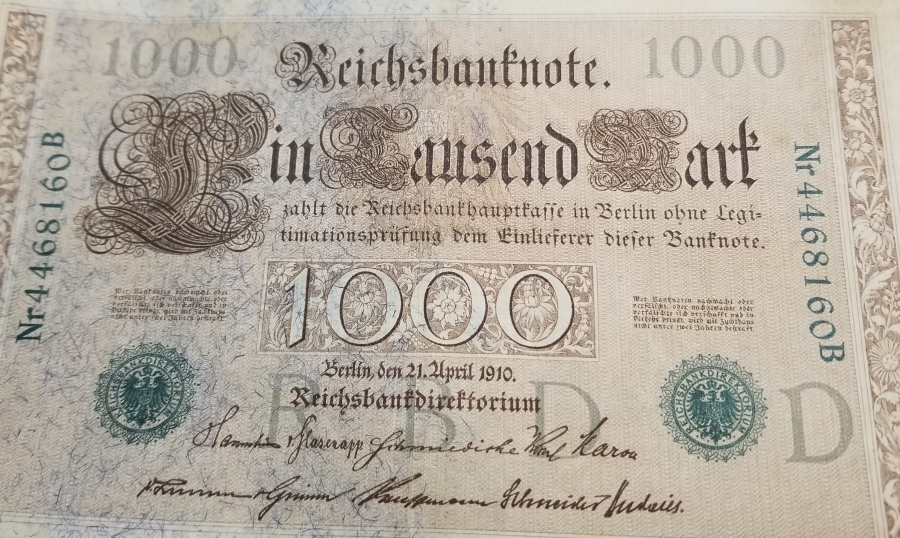 1910 YILI ALMAN 1 MARK