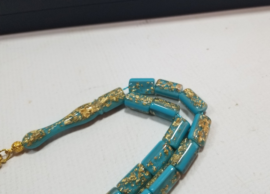 ÖZEL YAPIM ALTIN PARÇALI TESPİH