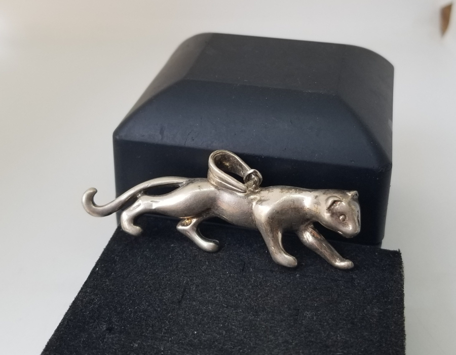 KEDİ FORMLU GÜMÜŞ KOLYE UCU