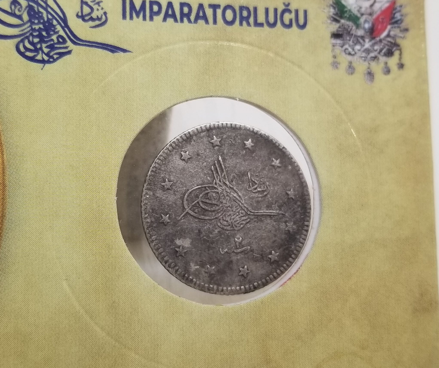 SULTAN MEHMET REŞAT HAN DÖNEMİ KOLEKSİYONLUK GÜMÜŞ 2 KURUŞ MECİDİYE