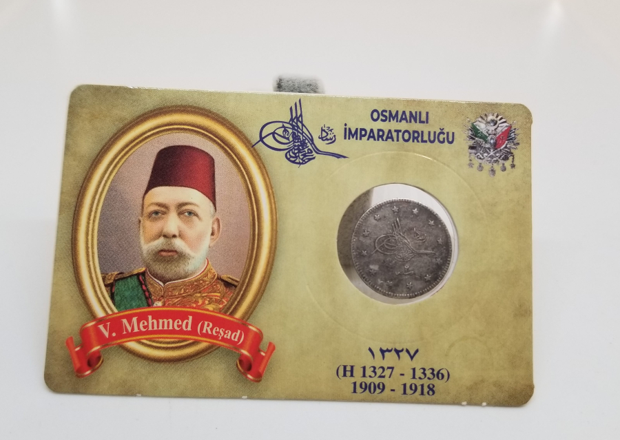 SULTAN MEHMET REŞAT HAN DÖNEMİ KOLEKSİYONLUK GÜMÜŞ 2 KURUŞ MECİDİYE