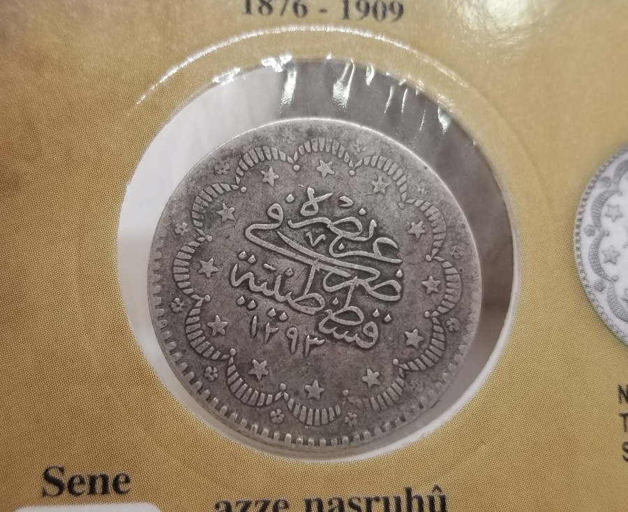 SULTAN ABDÜLHAMİD HAN DÖNEMİ KOLEKSİYONLUK GÜMÜŞ 5 KURUŞ