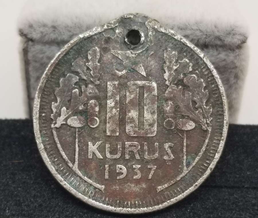 TÜRKİYE CUMHURİYETİ 1937 YILI KOLEKSİYONLUK 10 KURUŞ