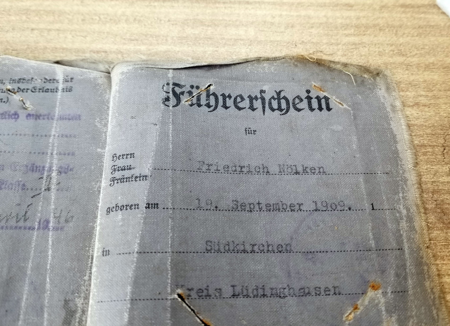 2. DÜNYA SAVAŞI DÖNEMİ NADİR NAZİ SÜRÜCÜ EHLİYETİ