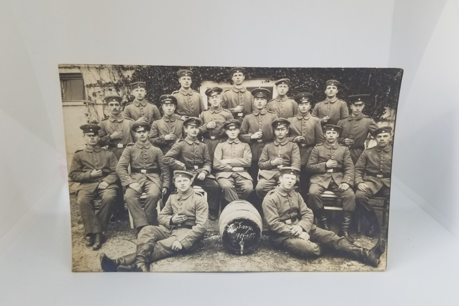 1. DÜNYA SAVAŞI ERKEN DÖNEMİ (1914- 1915) ALMAN MÜFREZESİ KIŞLA HATIRASI FOTOĞRAF