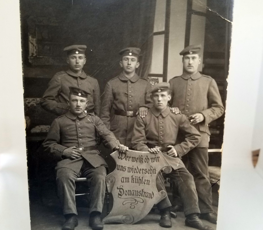 I. DÜNYA SAVAŞI DÖNEMİ ORİJİNAL ALMAN ASKERİ STÜDYO FOTOĞRAF